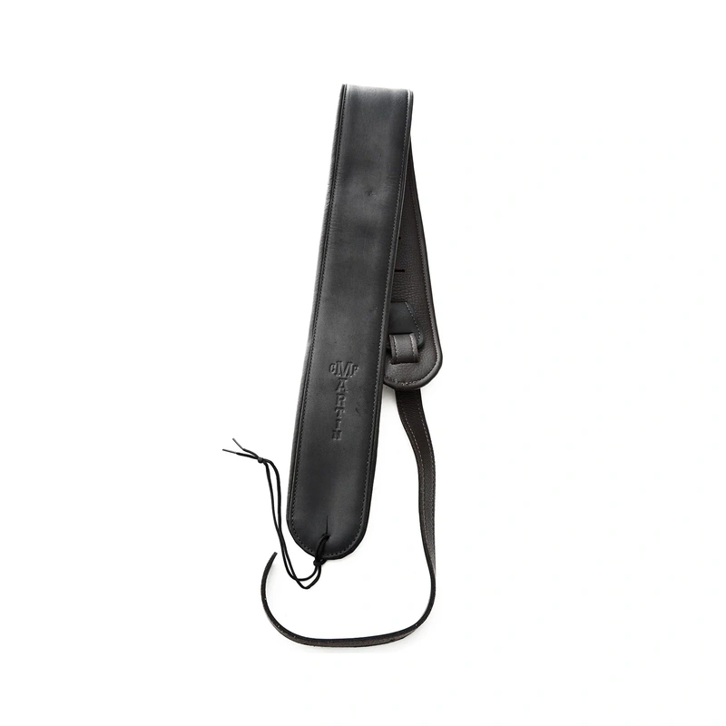 Martin Rolled Ball Glove Leather Strap, Black