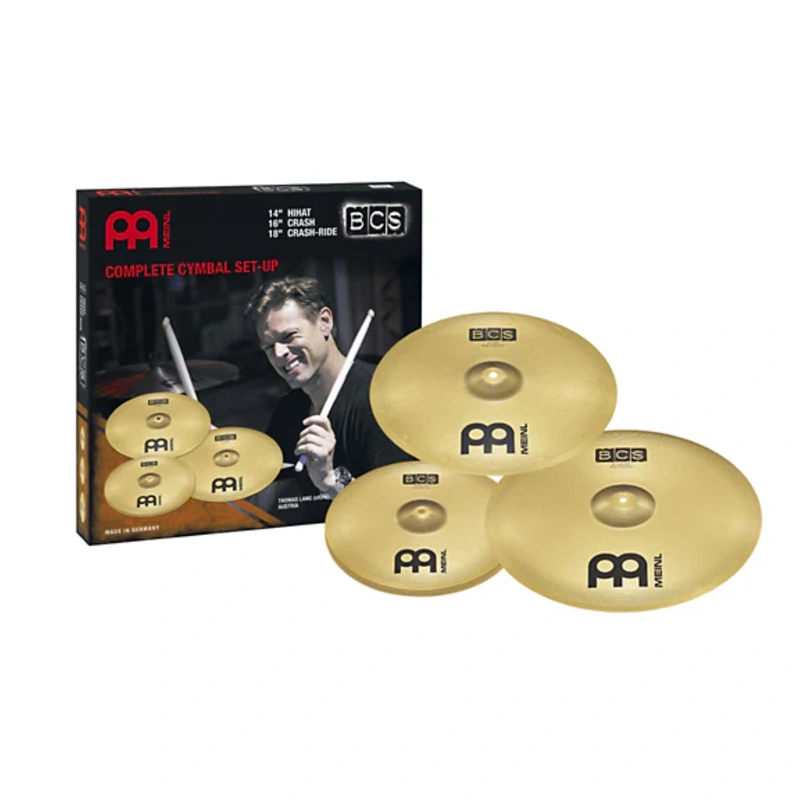 Meinl BCS 14" Hihat, 16" Crash, 18" Crash-Ride Cymbal Set