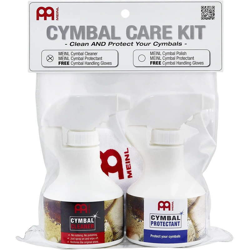 Meinl Cymbals Cymbal Care Kit for Brilliant Finishes - Includes Cleaner and Protectant (MCCK-MCCL)