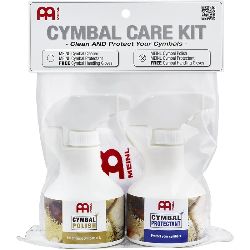 Meinl Cymbals Cymbal Care Kit with Cleaner and Polish - MADE IN GERMANY - Includes Handling Gloves (MCCK-MCP)