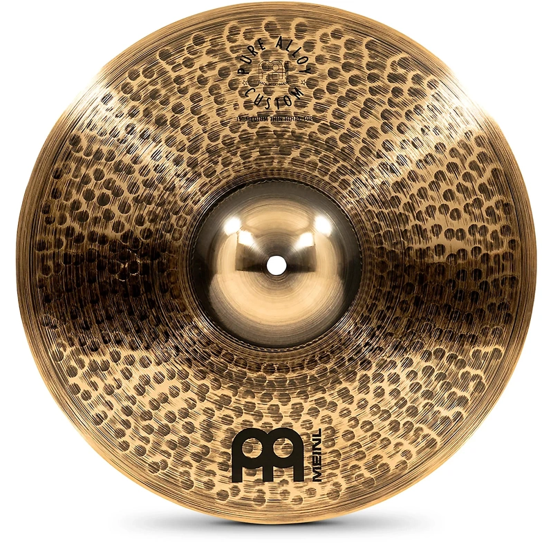 Meinl Pure Alloy Custom Medium Thin Hi-Hat Cymbal Pair 15 in.