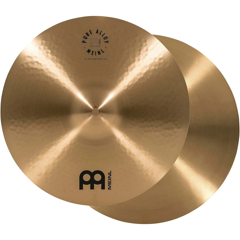 Meinl Pure Alloy Traditional Medium Hi-Hat Cymbal Pair 15 in.