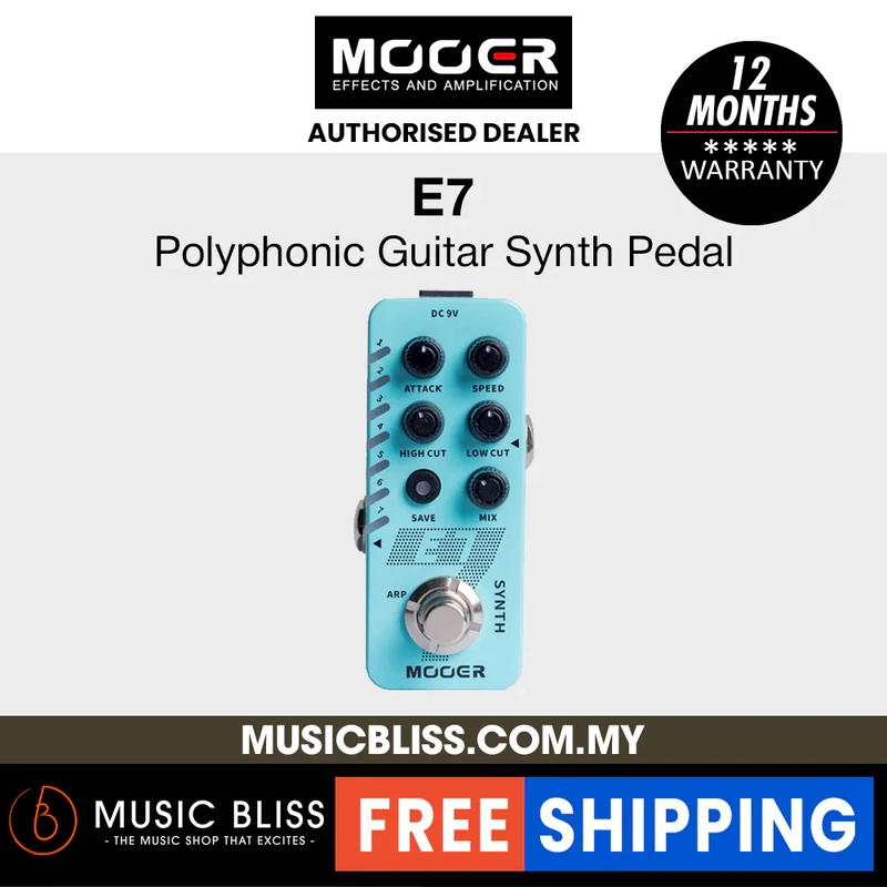 Mooer E7 Polyphonic Guitar Synth Pedal