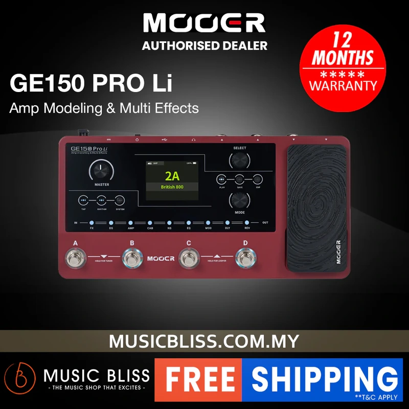 Mooer GE150 PRO Li - Amp Modeling & Multi Effects