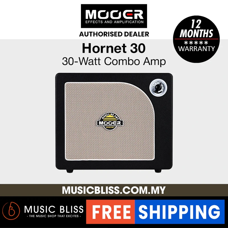 Mooer Hornet 30 30-Watt Combo Guitar Amplifier - Black