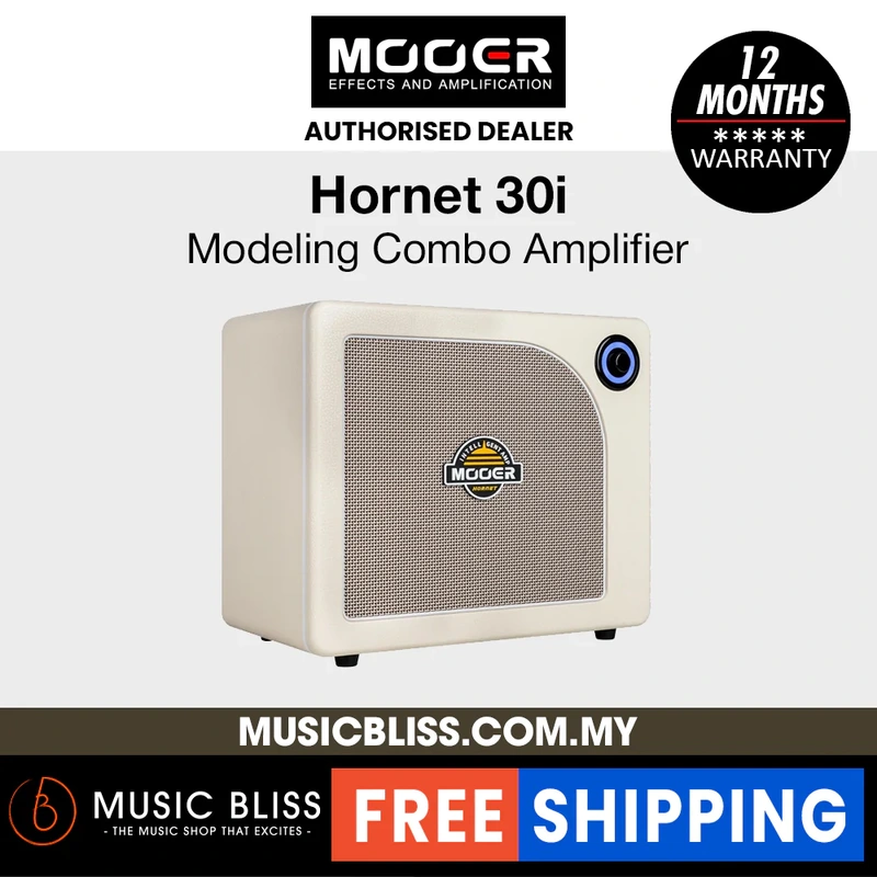 Mooer Hornet 30i Modeling Combo Amplifier - White