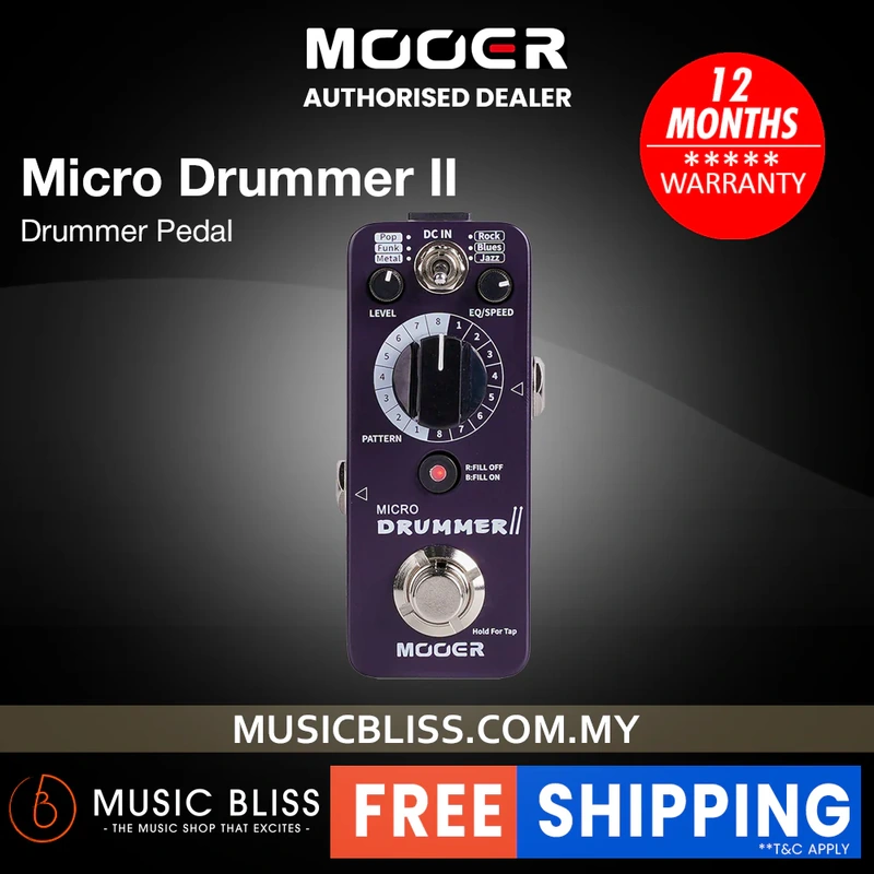 Mooer Micro Drummer II Drummer Pedal