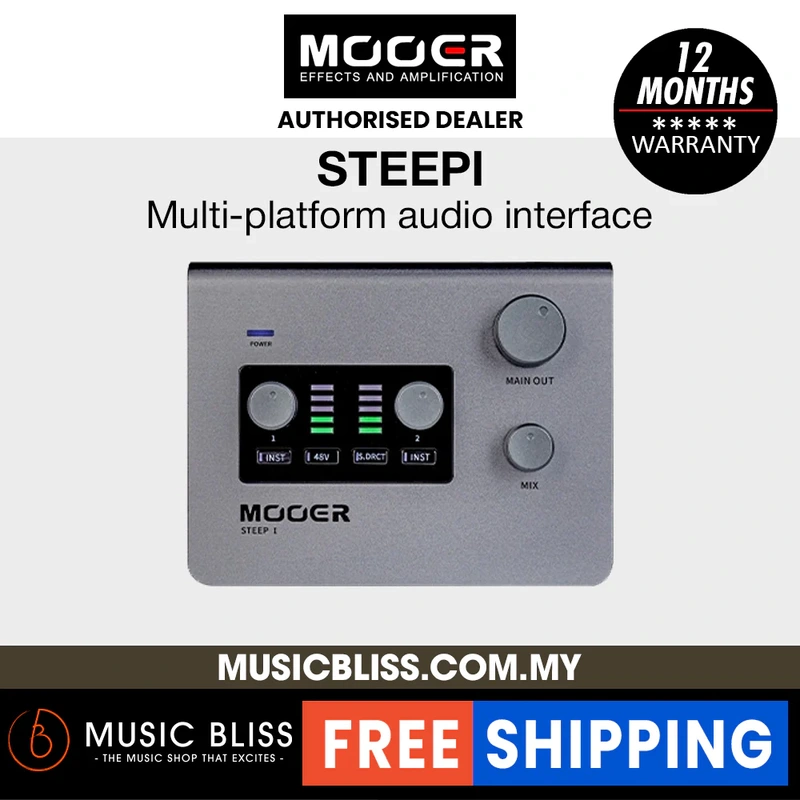 Mooer STEEP I 2-in/2-out USB Audio Interface