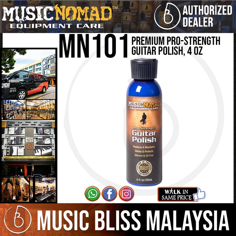 Music Nomad MN101 Premium Pro-Strength Guitar Polish, 4 oz