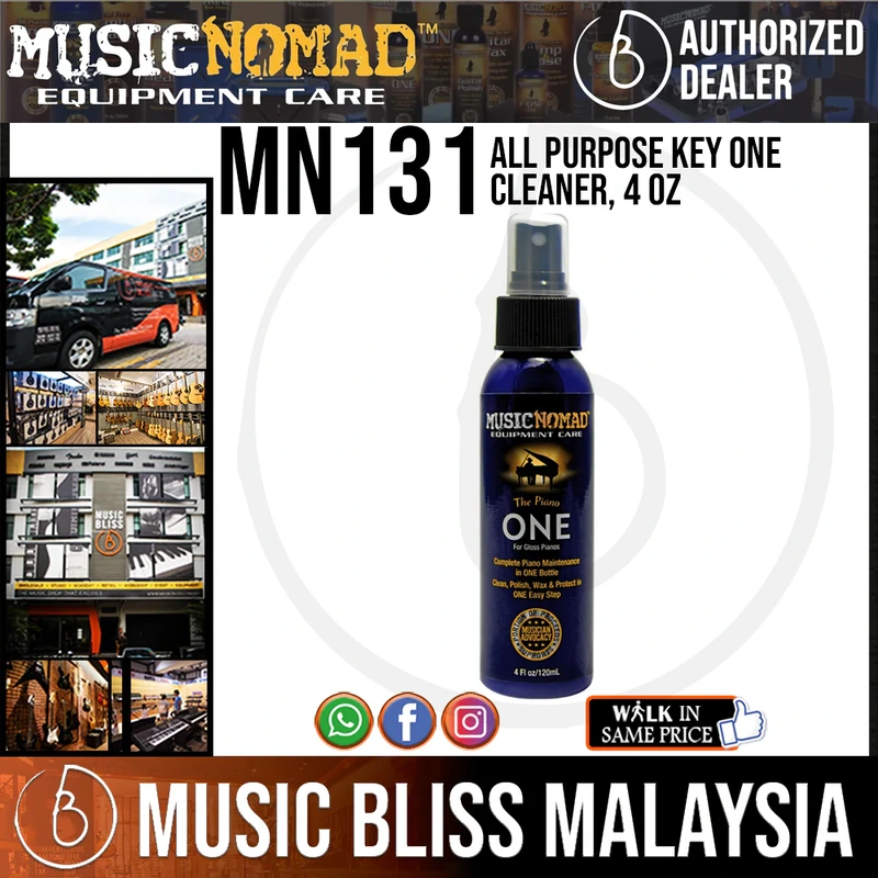 Music Nomad MN131 All Purpose Key ONE Cleaner, 4 oz.