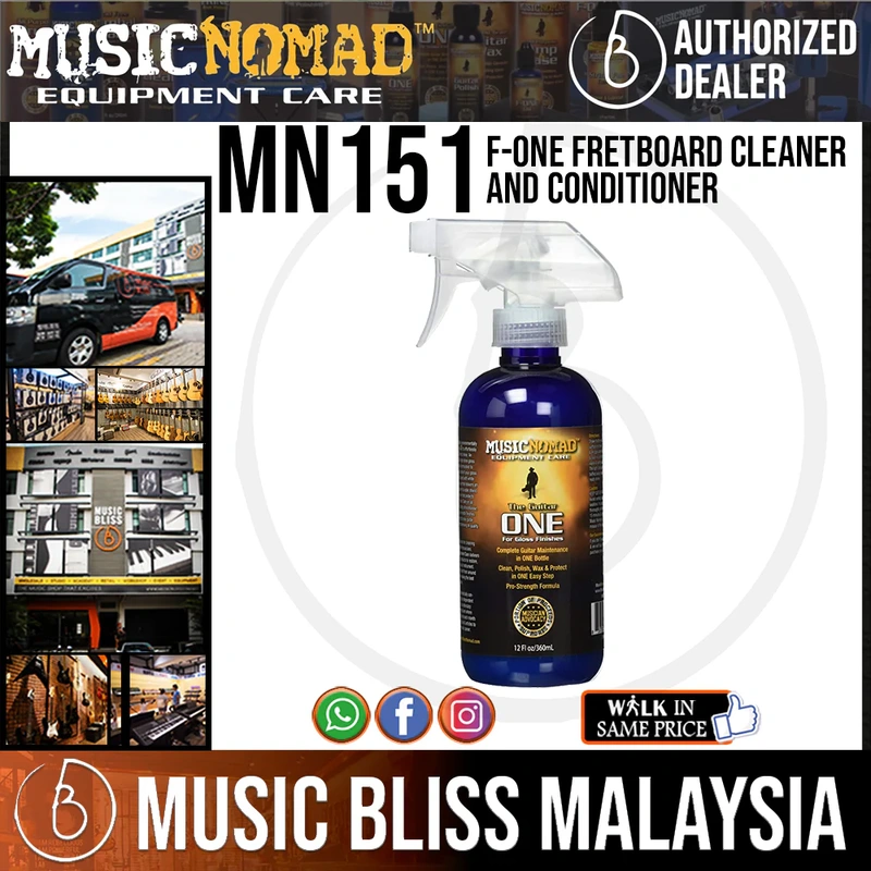 Music Nomad MN151 F-ONE Fretboard Cleaner and Conditioner, 8 oz.