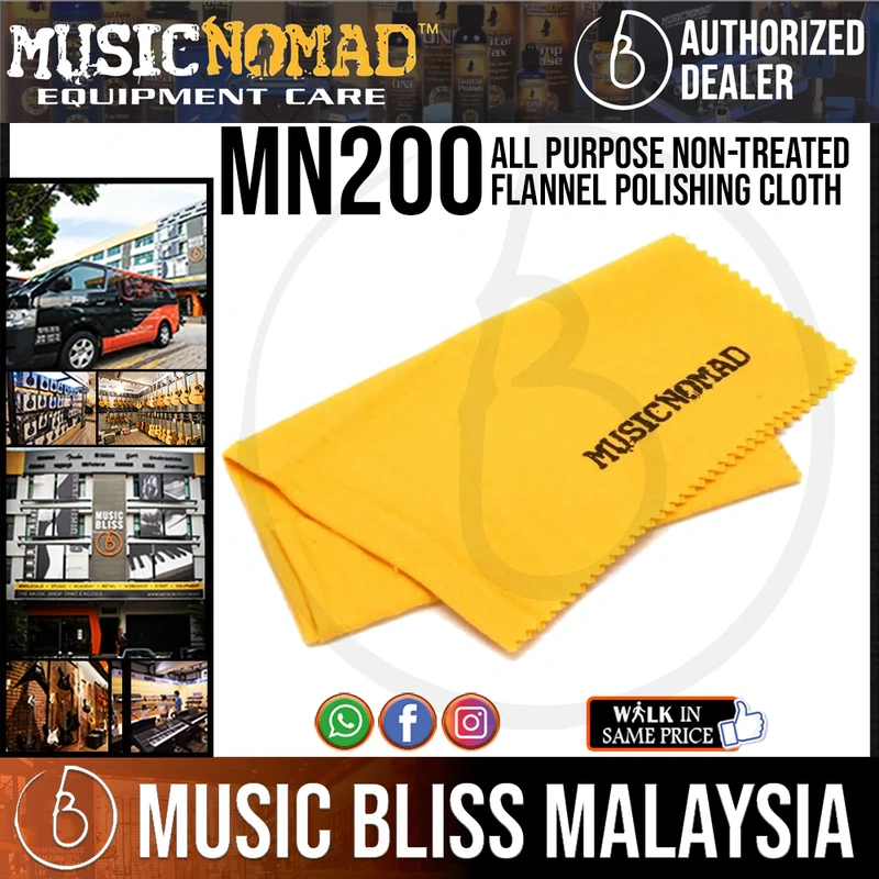Music Nomad MN200 All Purpose Non-Treated Flannel Polishing Cloth