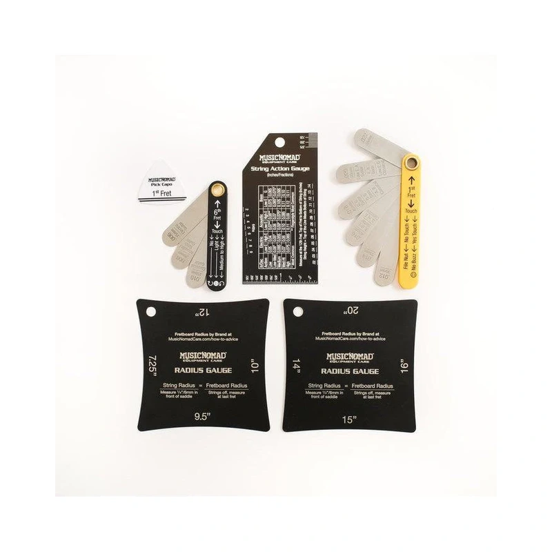 MusicNomad Precision Setup Gauge Tool Kit, 6-Pack