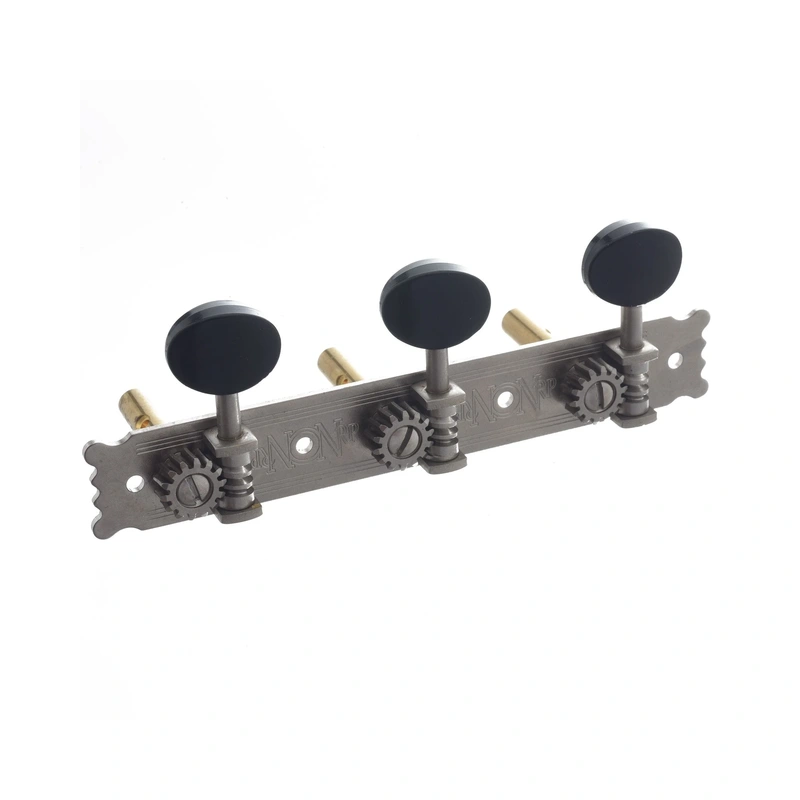 National Engraved Vintage 3-On-A-Plate Tuning Machines