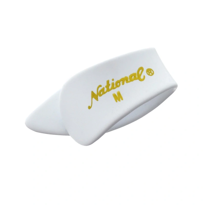 National NP7 Celluloid Thumbpicks, Medium, White, 4-Pack