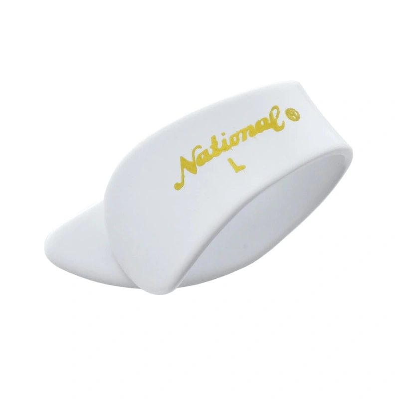 National NP8 Celluloid Thumbpicks, Large, White, 4-Pack