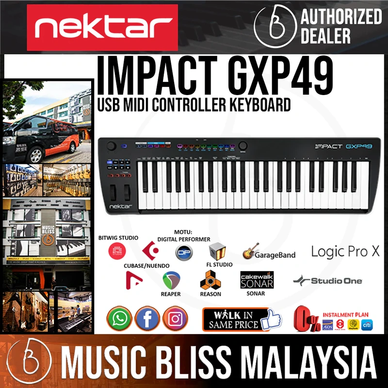 Nektar Impact GXP49 USB MIDI Controller Keyboard