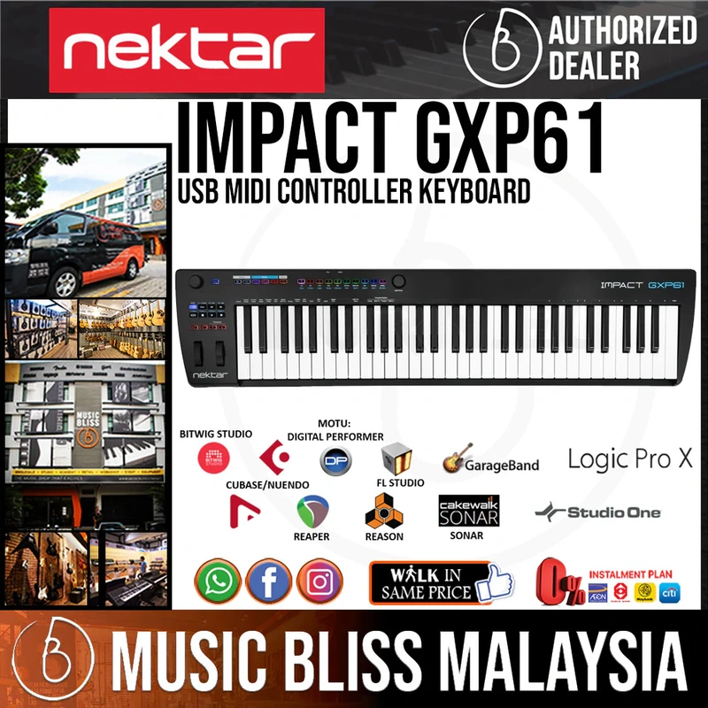 Nektar Impact GXP61 USB MIDI Controller Keyboard