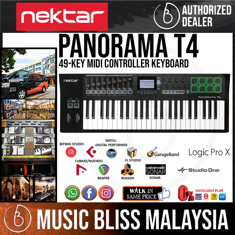 Nektar Panorama T4 49-key MIDI Controller Keyboard