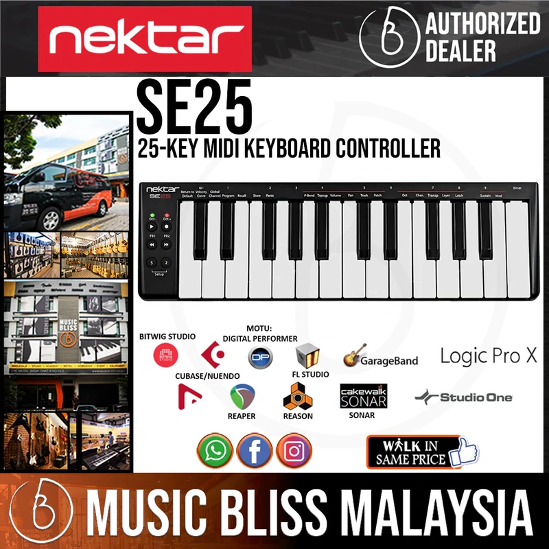 Nektar SE25 Portable USB MIDI Controller with 25 Mini Keys