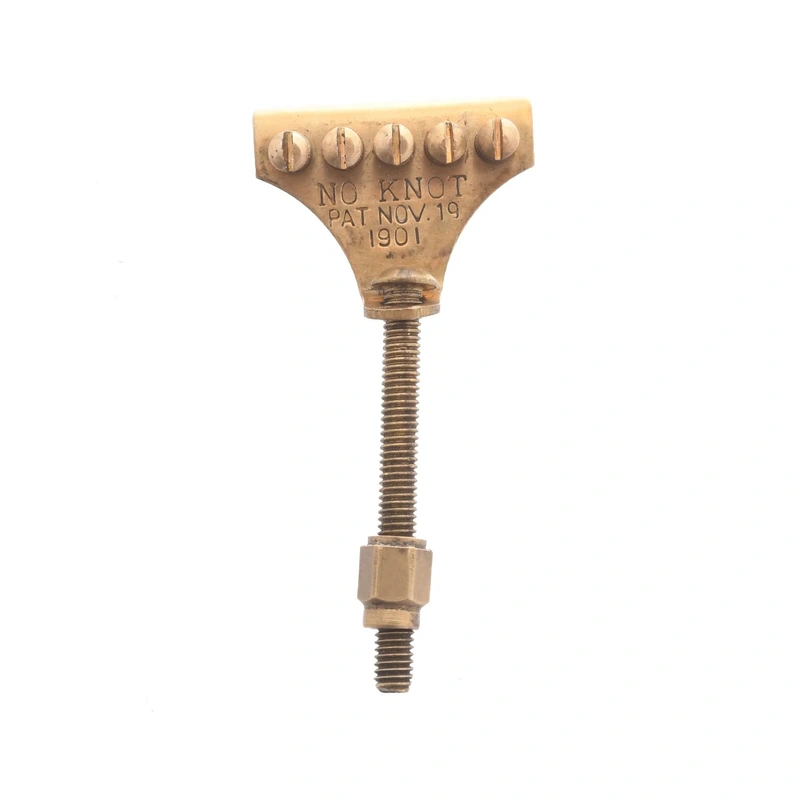No Knot Tailpiece, Unplated Brass