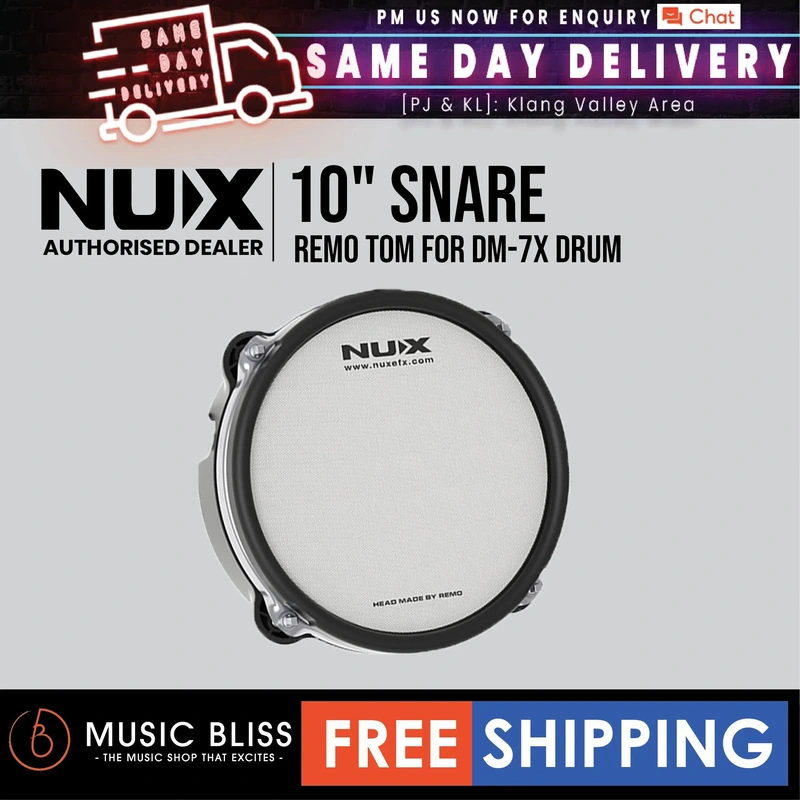 NUX 10" Remo Snare for DM-7X Drum