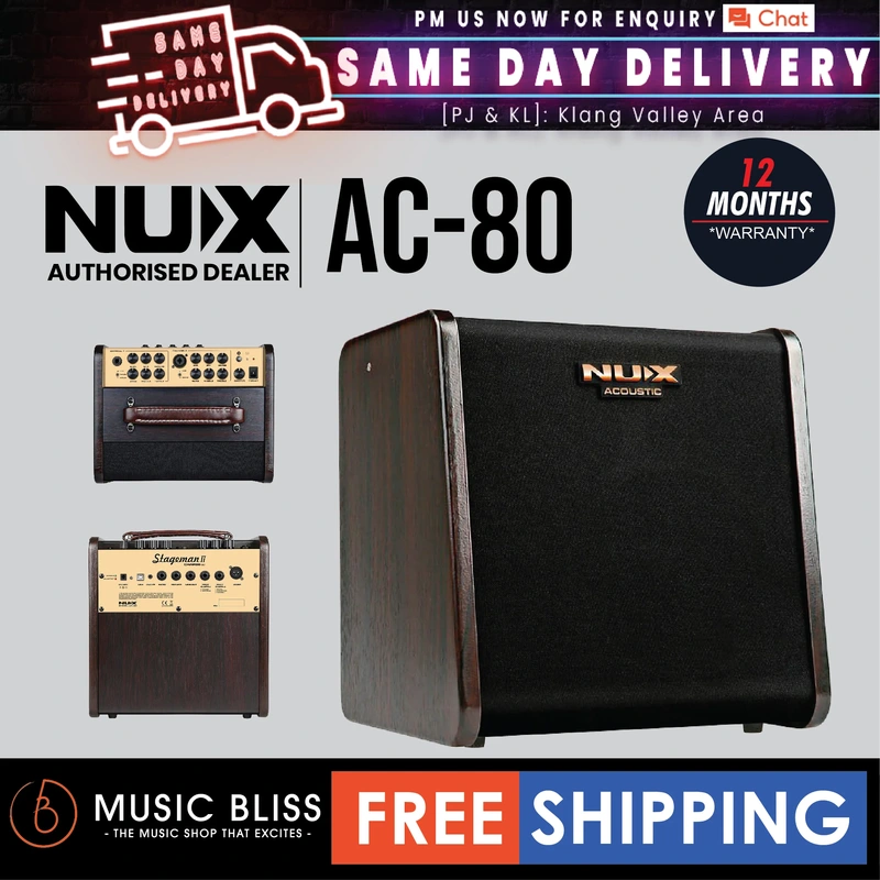 NUX AC-80 Stageman 2 Charge Acoustic Amplifier