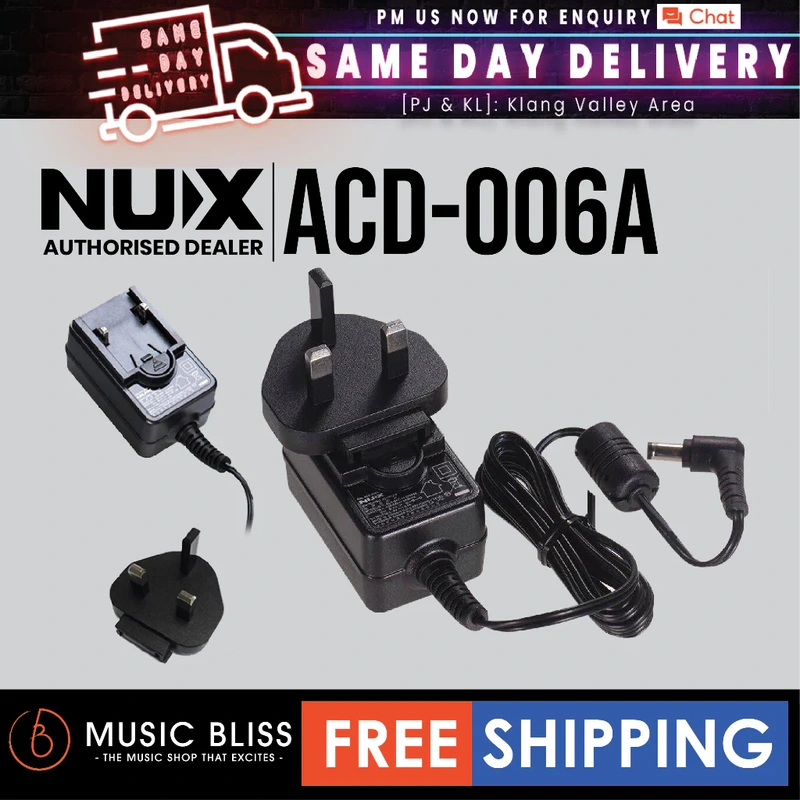 NUX ACD-006A - Power Adapter For Guitar Effect Pedal BOSS Electro-Harmonix TC Electronic Dunlop MXR Zoom