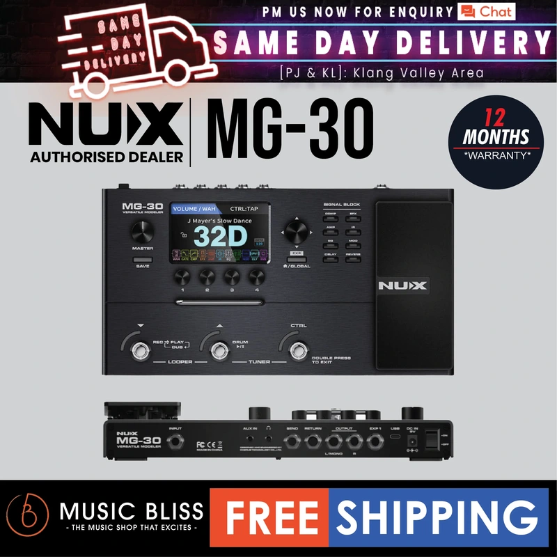 NUX MG-30 Versatile Modeler Multi-Effects Pedal