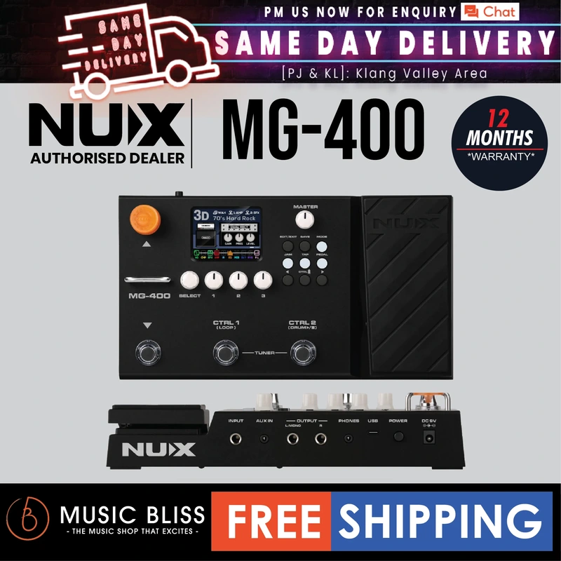 NUX MG400 Modeling Guitar & Bass Processor