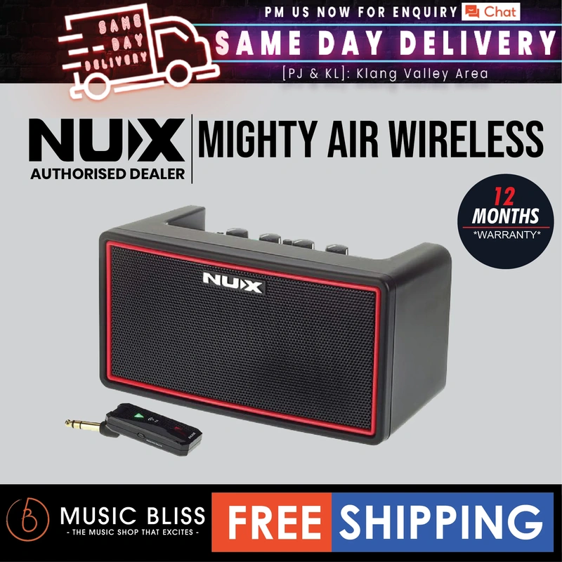 NUX Mighty Air Wireless Stereo Modelling Electric And Bass Guitar Combo Amplifier with Bluetooth