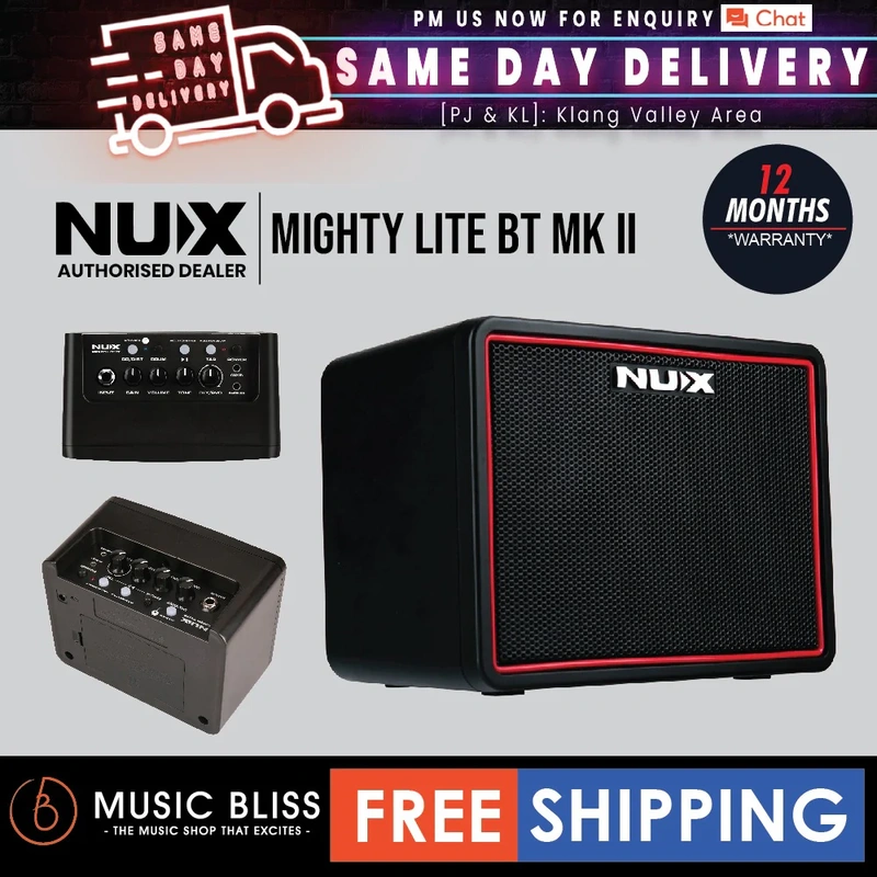 NUX Mighty Lite BT MKII Portable Desktop Modeling Amplifier