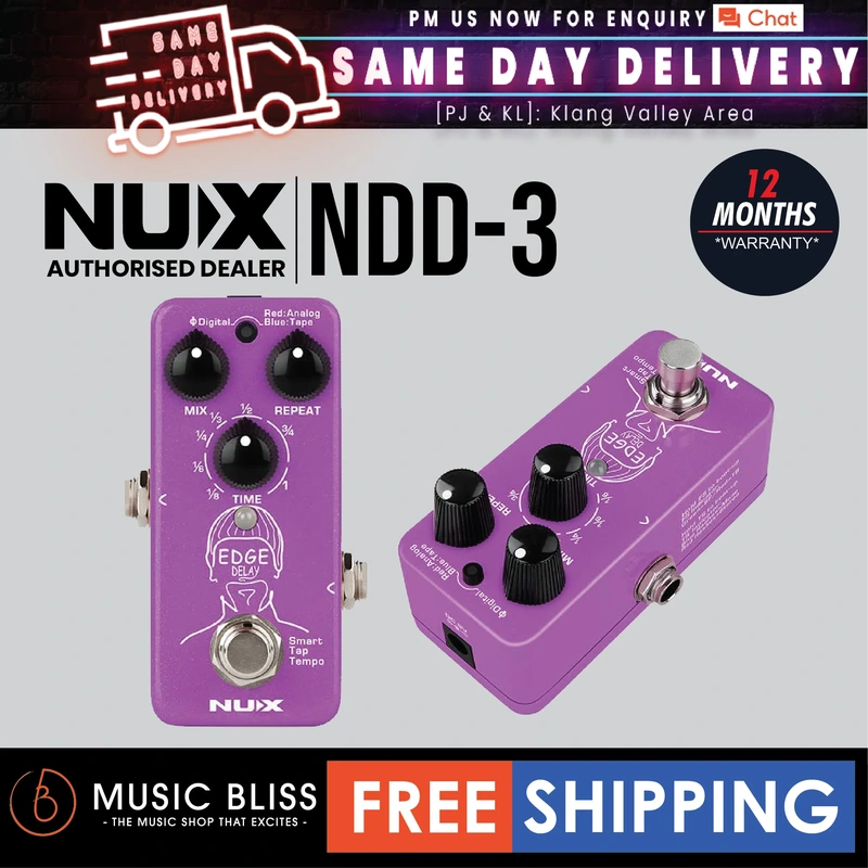 NUX NDD-3 Edge Delay Effects Pedal