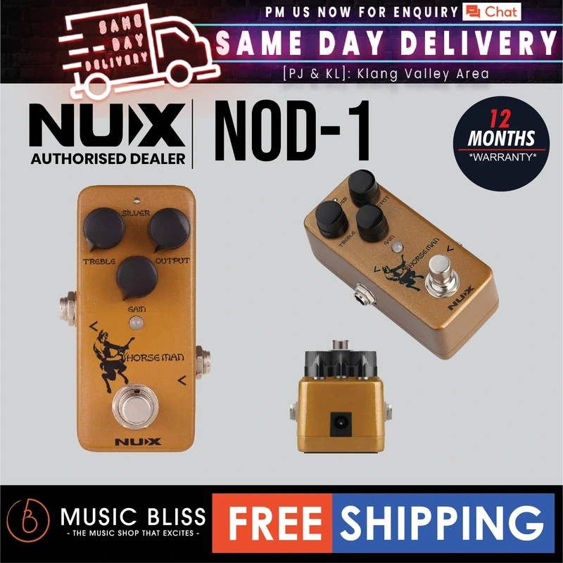 NUX NOD1 Horseman Overdrive Effects Pedal