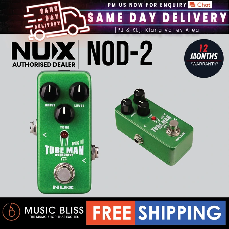 NUX NOD2 Tube Man MKII Overdrive Pedal