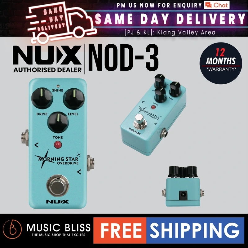 NUX NOD3 Morning Star Overdrive Pedal