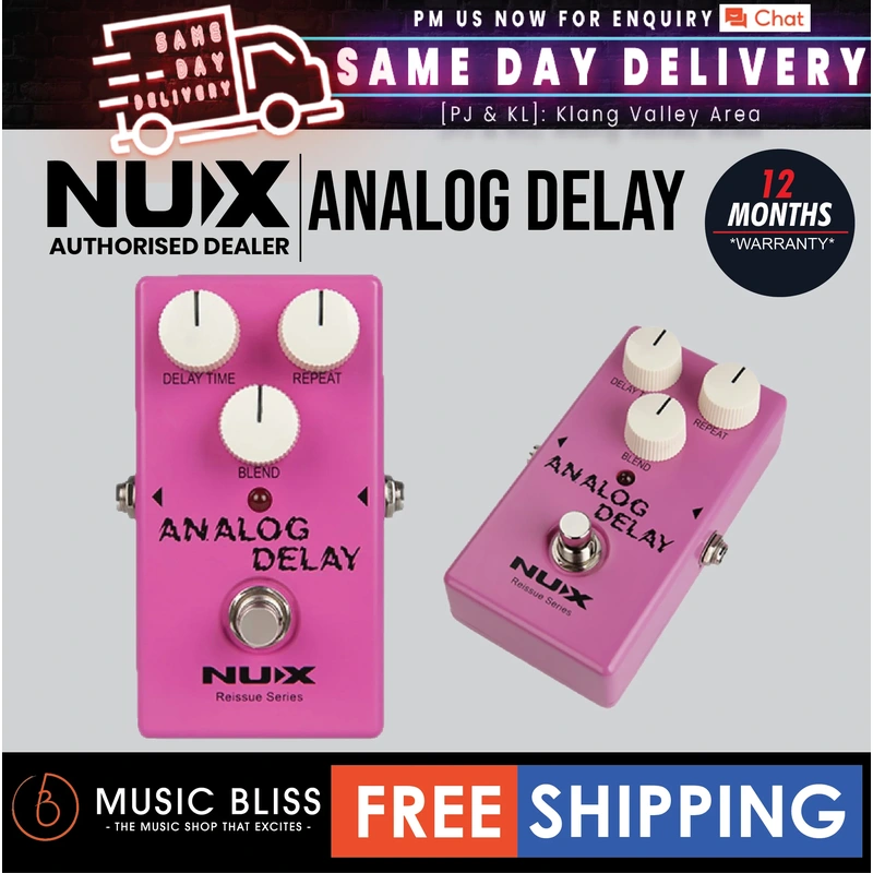 NUX Reissue Series Analog Delay Pedal