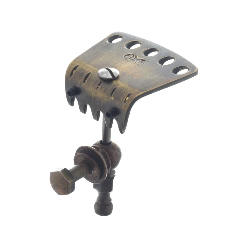 Ome Sweetone Banjo Tailpiece, Short, Aged Brass