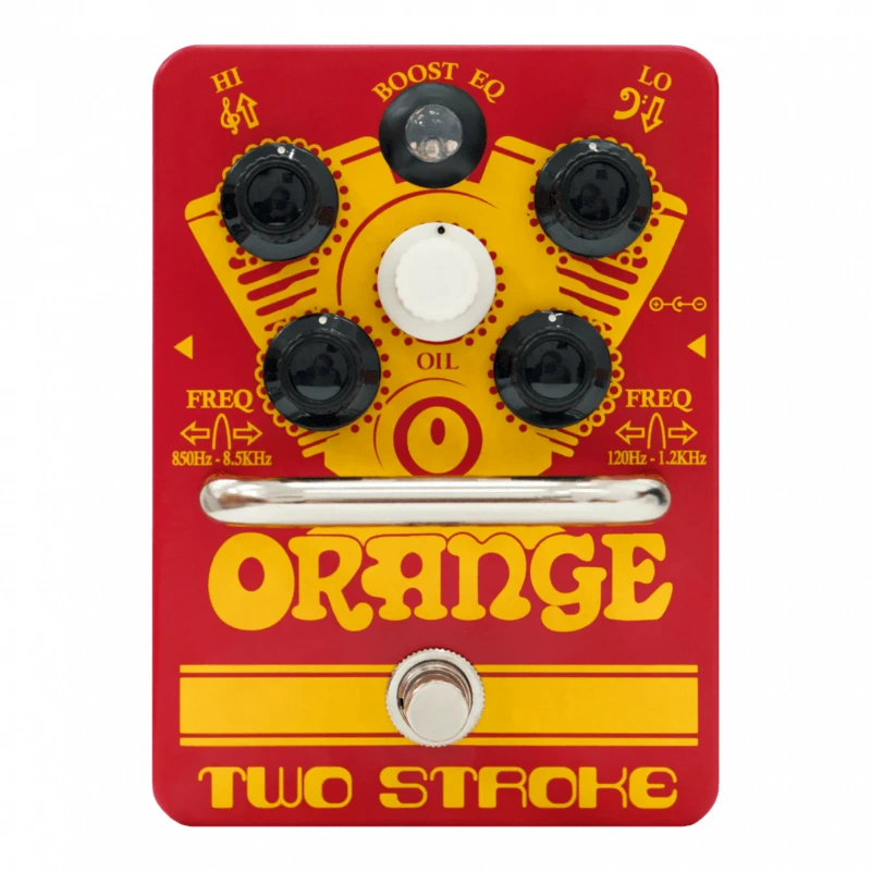 Orange Amplifiers Two-Stroke Boost EQ Guitar Effects Pedal