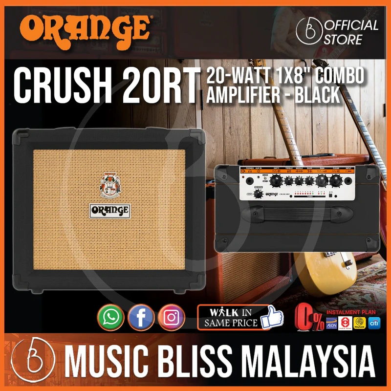 Orange Crush 20RT - 20-watt 1x8" Combo Amp - Black