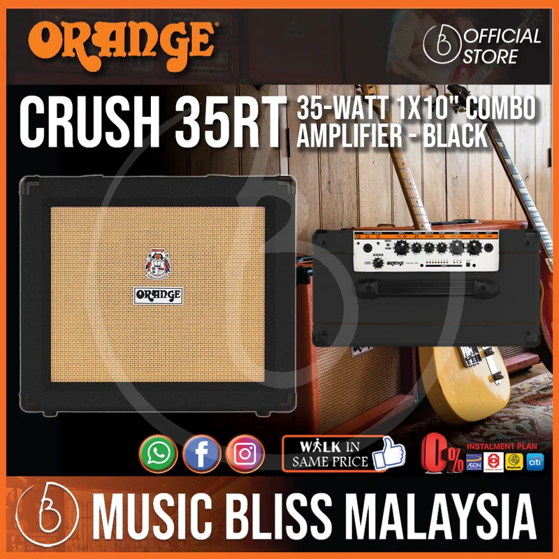 Orange Crush 35RT - 35-watt 1x10" Combo Amp - Black