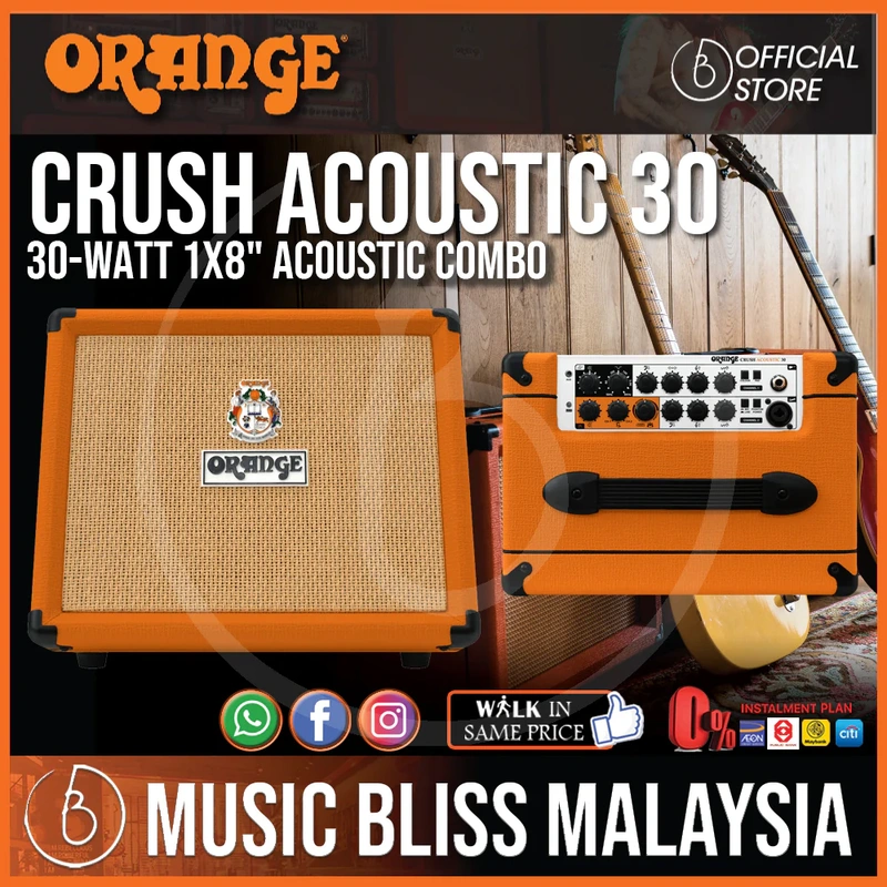 Orange Crush Acoustic 30 30-watt 1x8" Acoustic Combo - Orange