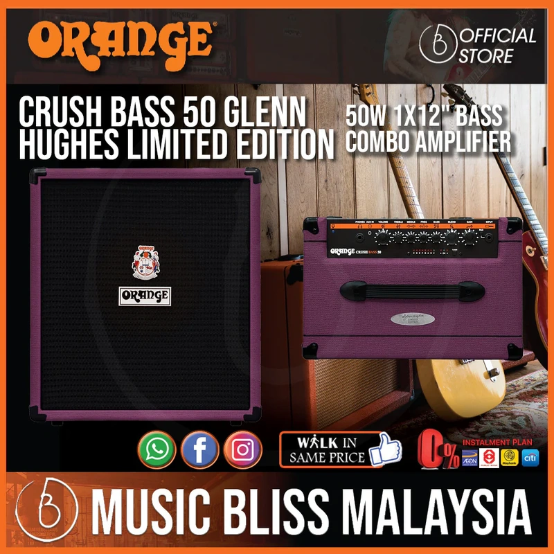 Orange Crush Bass 50 Glenn Hughes Limited Edition