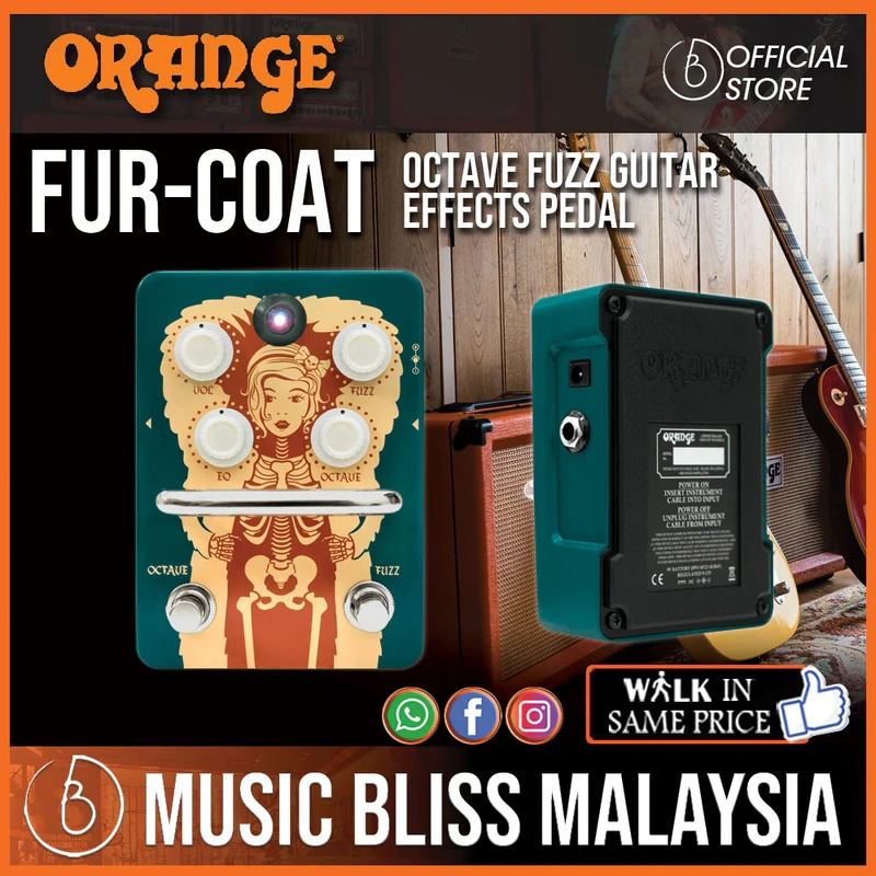 Orange Fur Coat Octave Fuzz Pedal