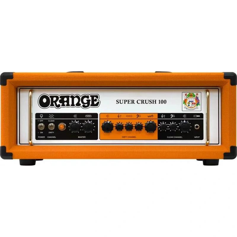 Orange Super Crush 100 - 100-Watt Solid-State Head - Orange