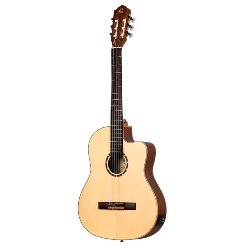 Ortega Family Series RCE125SN Thinline Acoustic-Electric Classical Guitar - Satin Natural