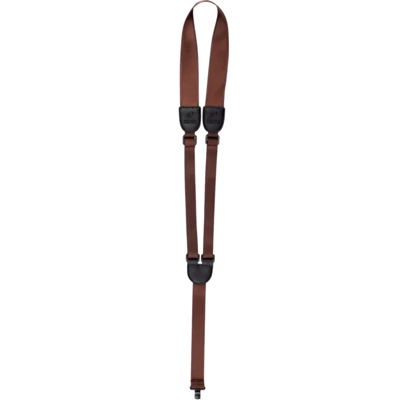 Ortega Guitar Nylon Strap W/ Support Hook - Brown