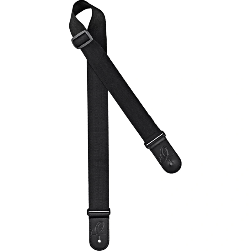 Ortega Guitar Unicolor Nylon Strap - Black