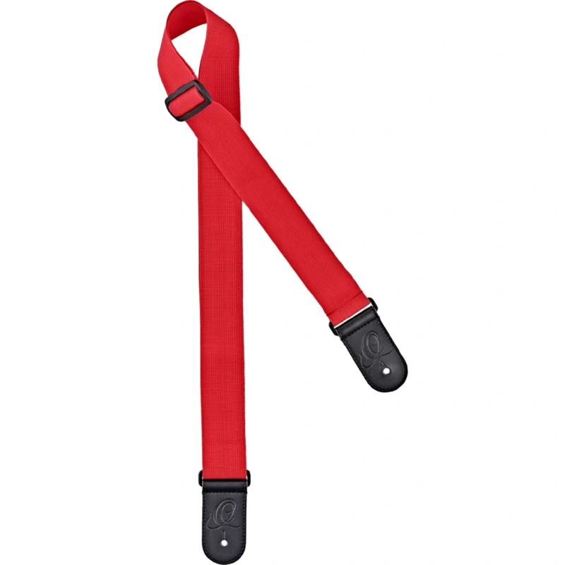 Ortega Guitar Unicolor Nylon Strap - Red