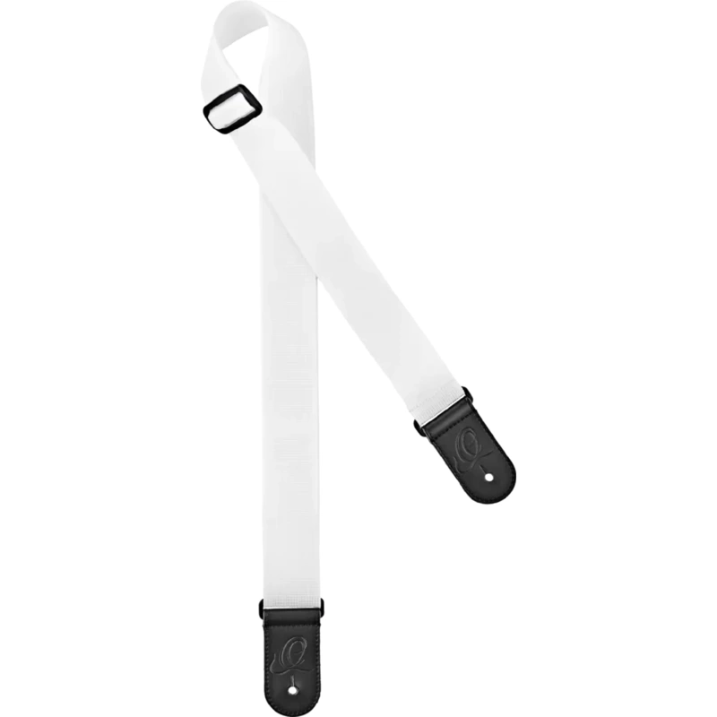 Ortega Guitar Unicolor Nylon Strap - White